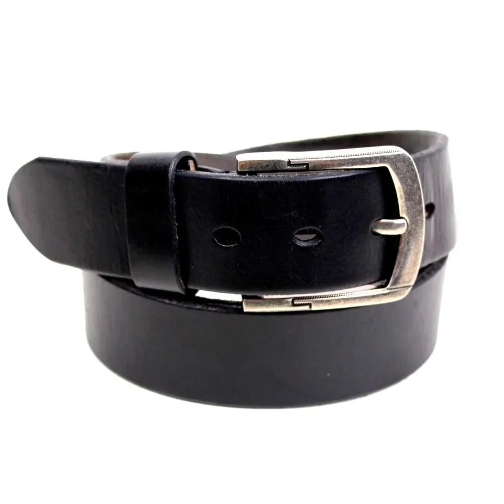 Alice & Elmer SADDLE BLACK GENUINE LEATHER 1.5